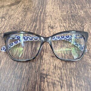 Kate Spade New York Adria Eyeglasses Frames Only Small Havana Blue Tortoiseshell
